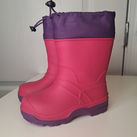 wonder nation Other - Pink and Purple Rain Boots Snow Shoes Lined